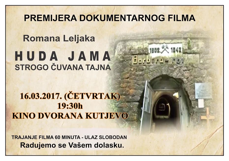 Film “Huda Jama” u kino dvorani u Kutjevu