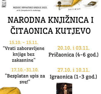 Mjesec hrvatske knjige u Narodnoj knjižnici i čitaonici Kutjevo