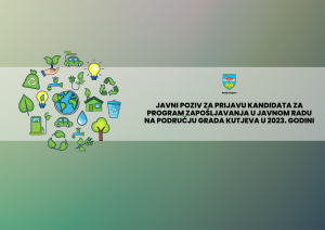 Javni poziv za prijavu kandidata za Program zapošljavanja u javnom radu na području Grada Kutjeva