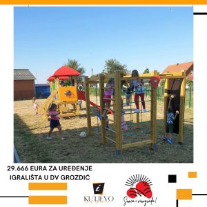 Gradu Kutjevu odobreno 29.666 eura za uređenje igrališta u dječjem vrtiću